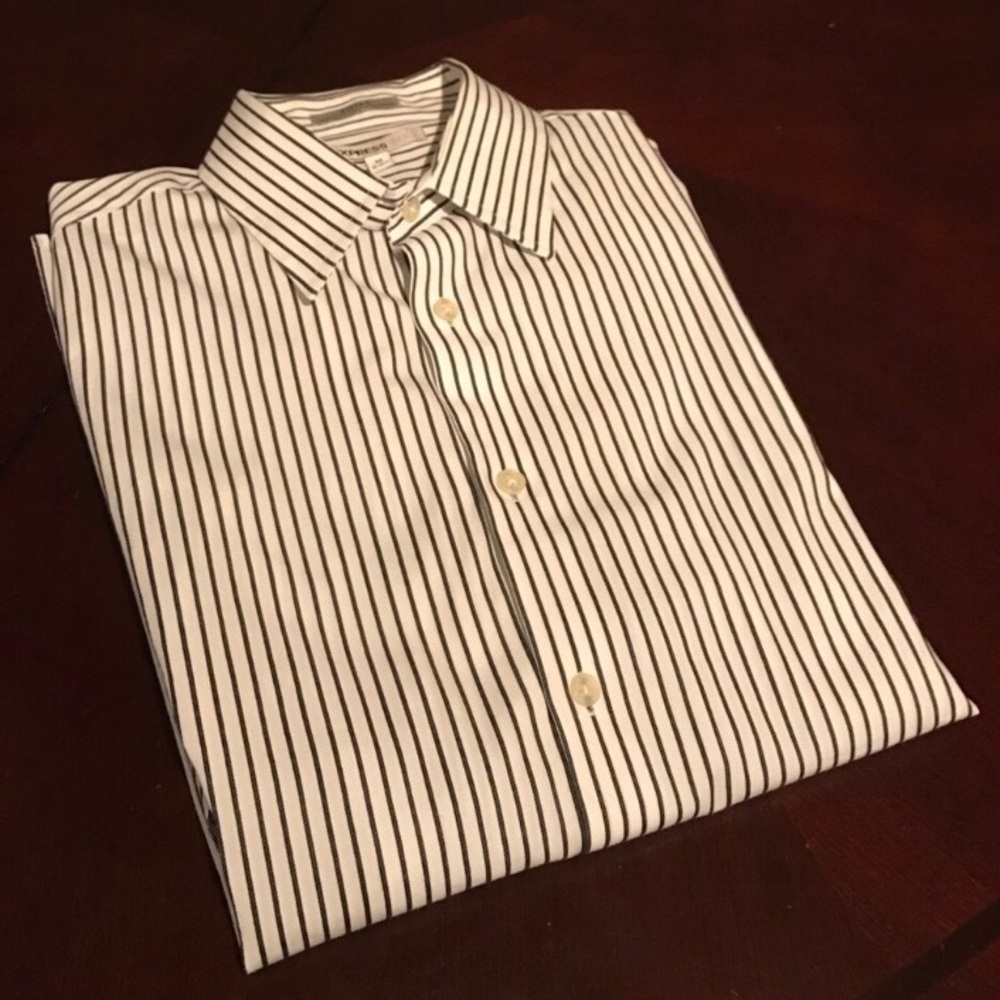 Express Fitted Dress Shirt - Med (15-15.5)