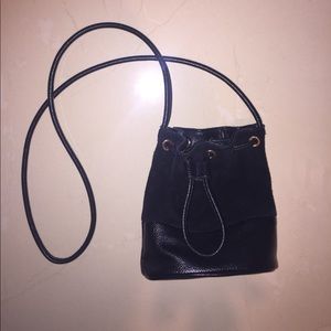 Genuine Leather Bucket Bag