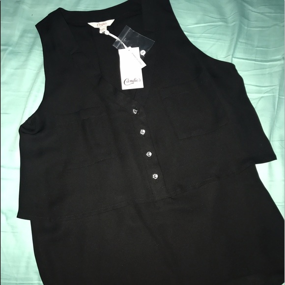 Candie's Tops - black candies blouse
