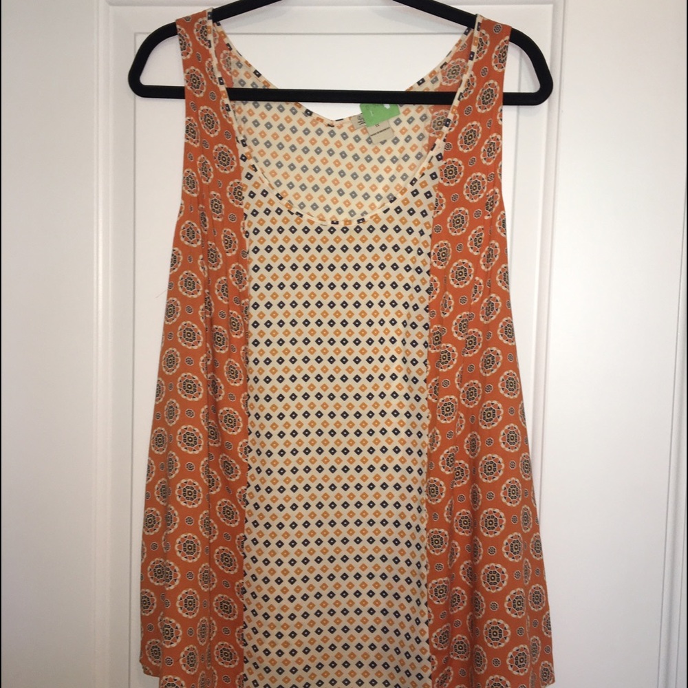 Lucky Brand Print Tank Blouse