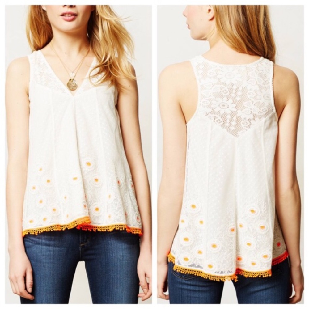 Vanessa Virginia Daisy Field Tank Anthropologie