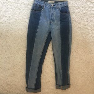 PACSUN contrast mom jeans