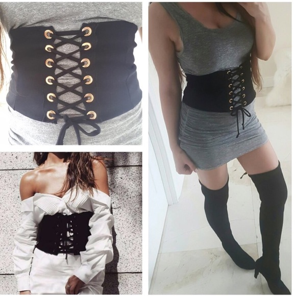 Lace Up Corset Belt - Picture 1 of 4