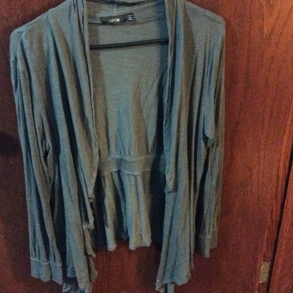 Gray cardigan