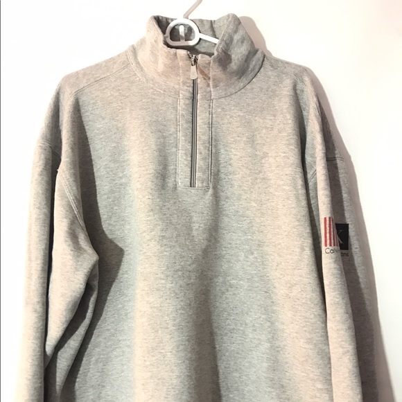 calvin klein half zip hoodie