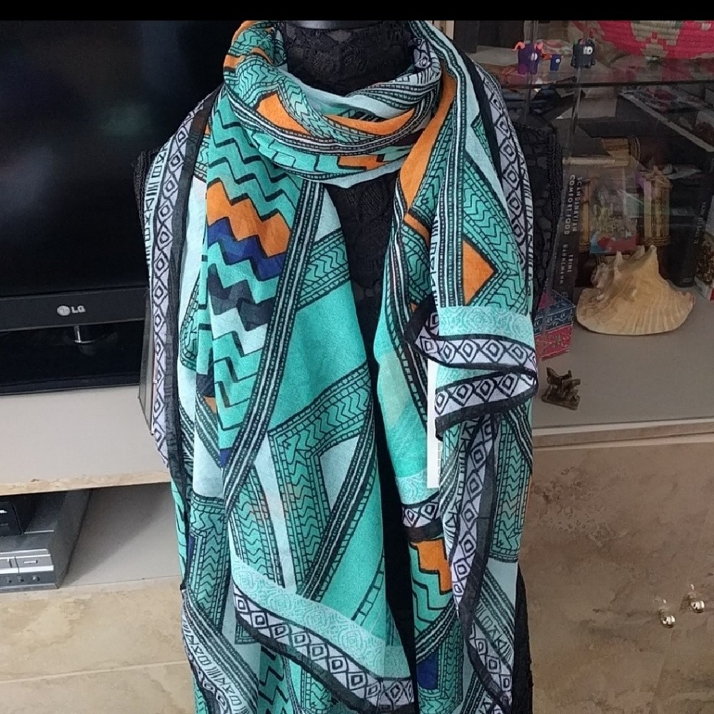 Spring Tribal Print Scarf