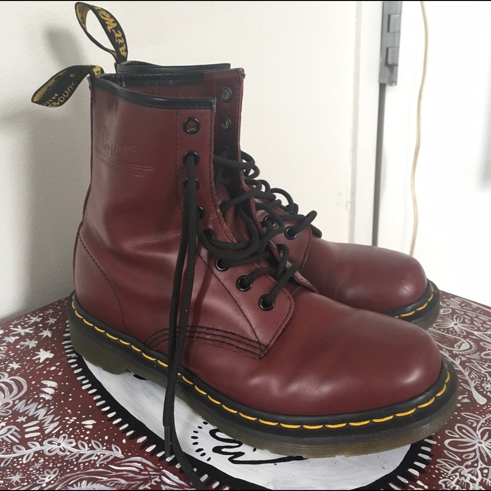 Barely Worn Cherry Red Doc Martens