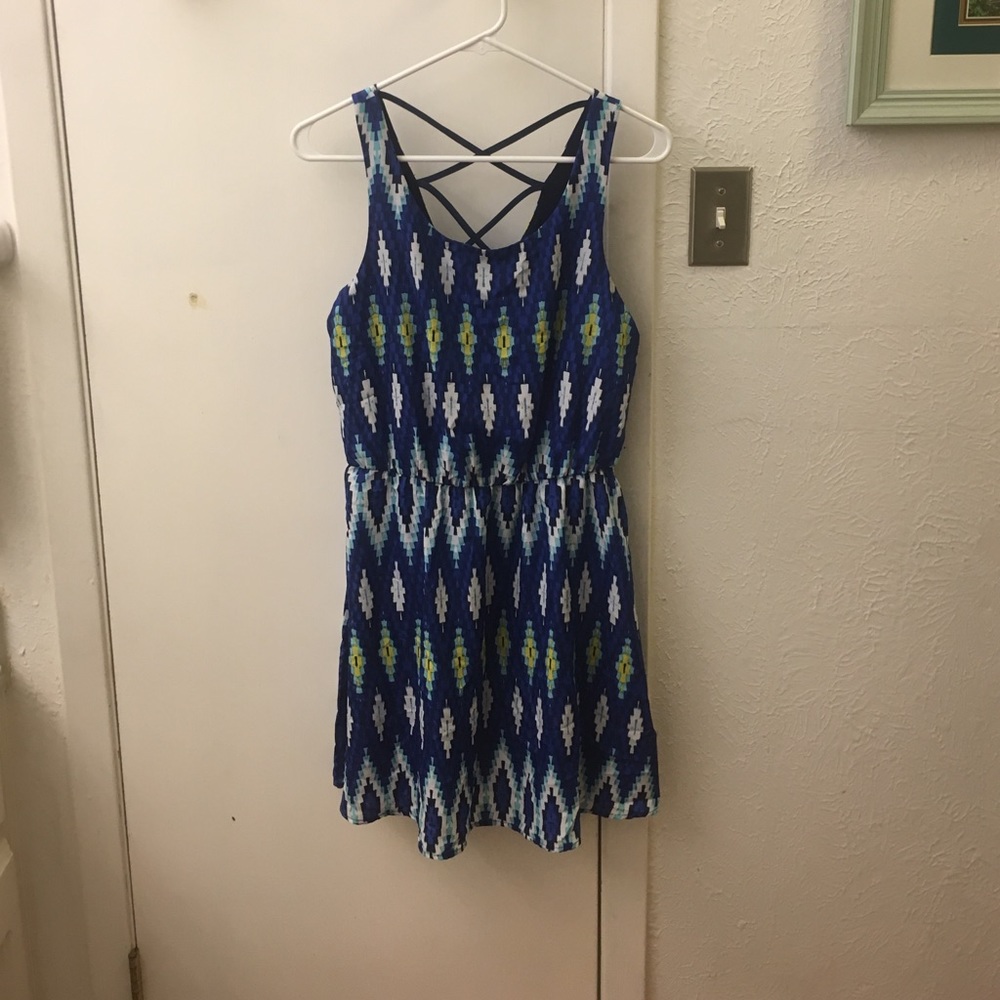 A little bit above knee length dress