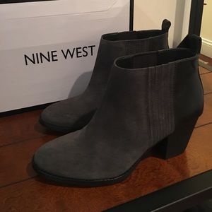 Nine West Grey and Black booties