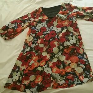 Boho style floral tunic