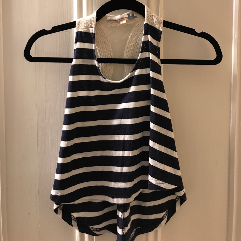 Blue and Cream striped vintage Havana