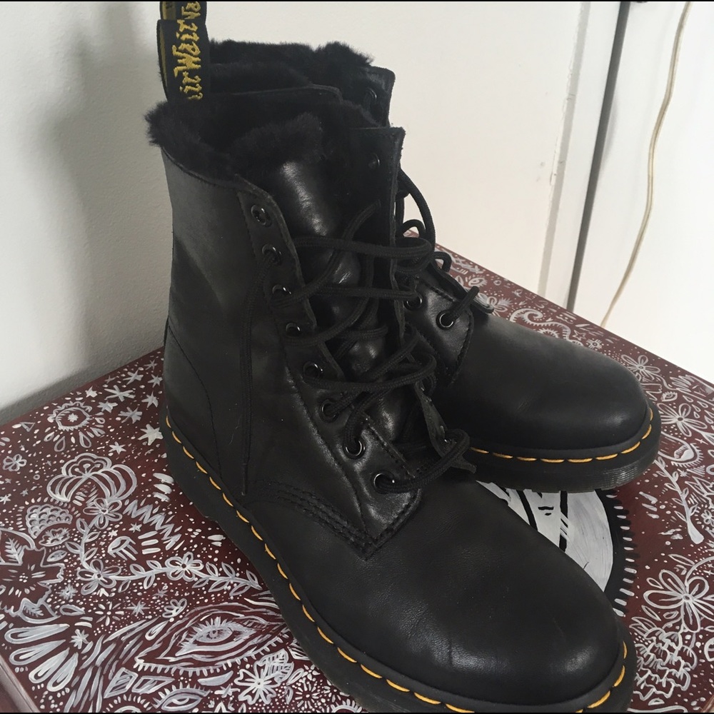 Brand New Fur-Lined Doc Martens