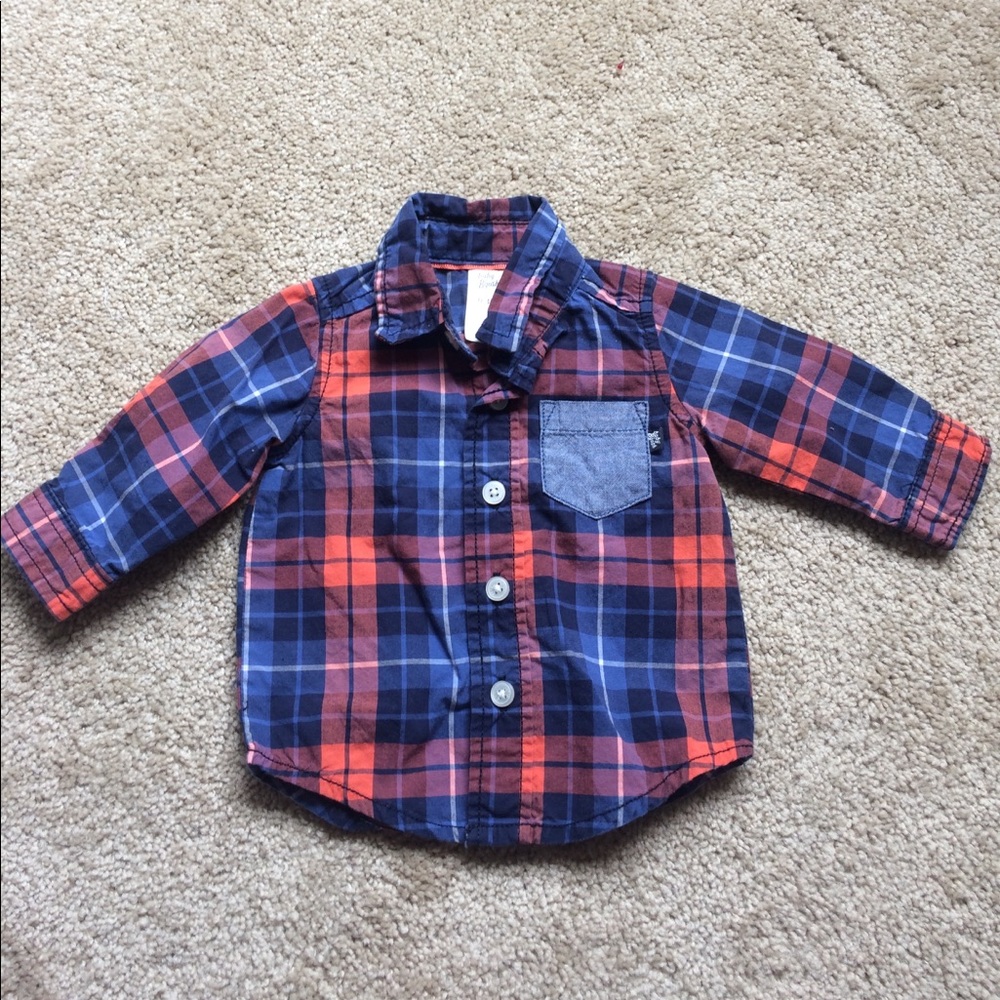 0-3m Plaid Shirt