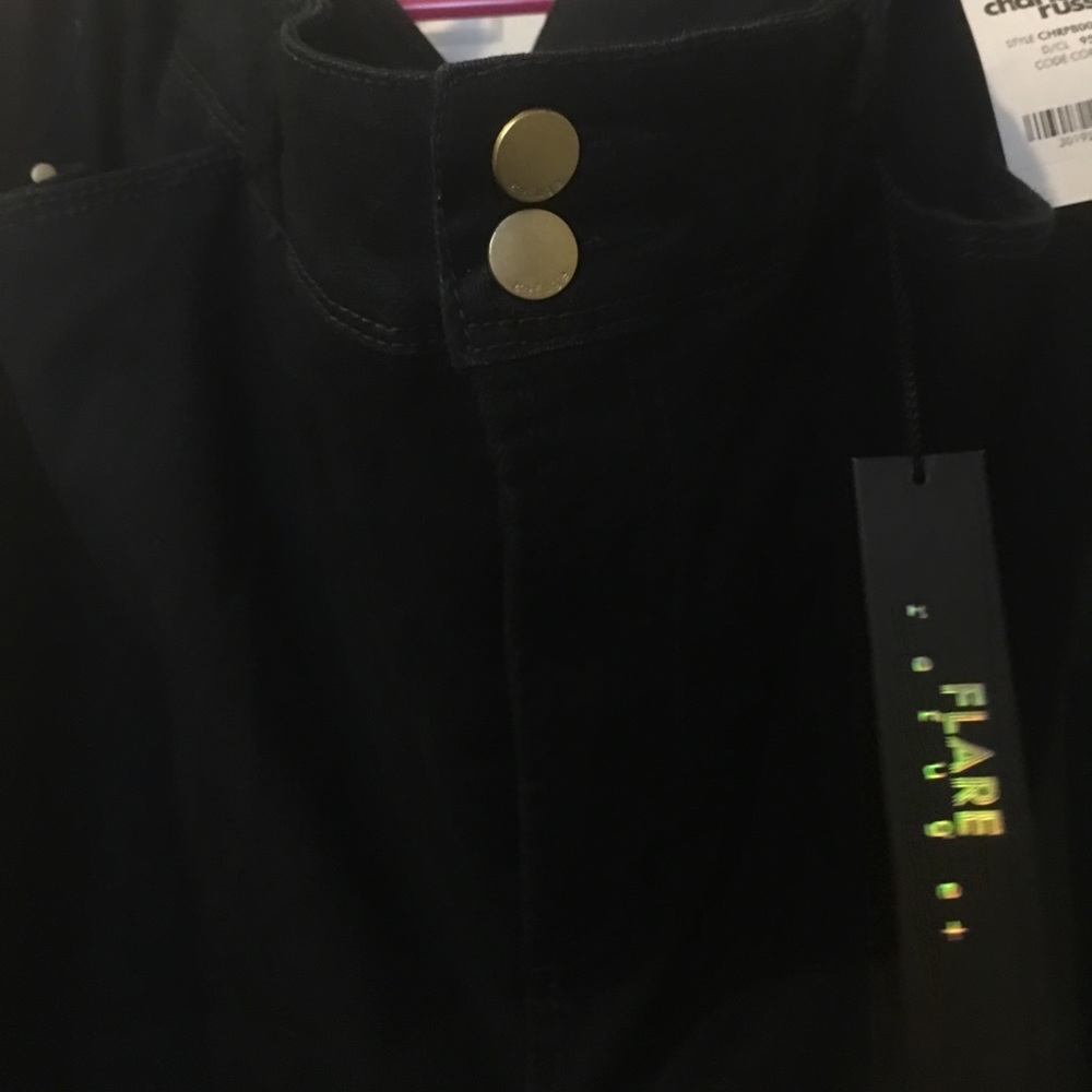 Women's long dark denim jeans