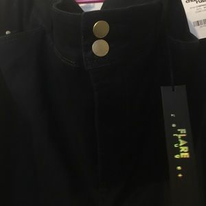 Women's long dark denim jeans