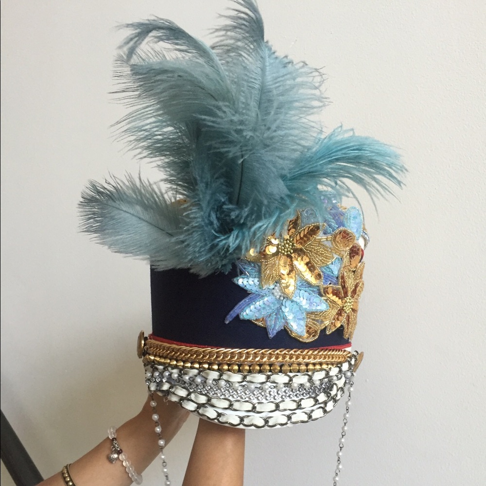 Burning man festival custom made marching hat