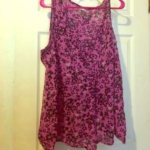 Flowered tank top