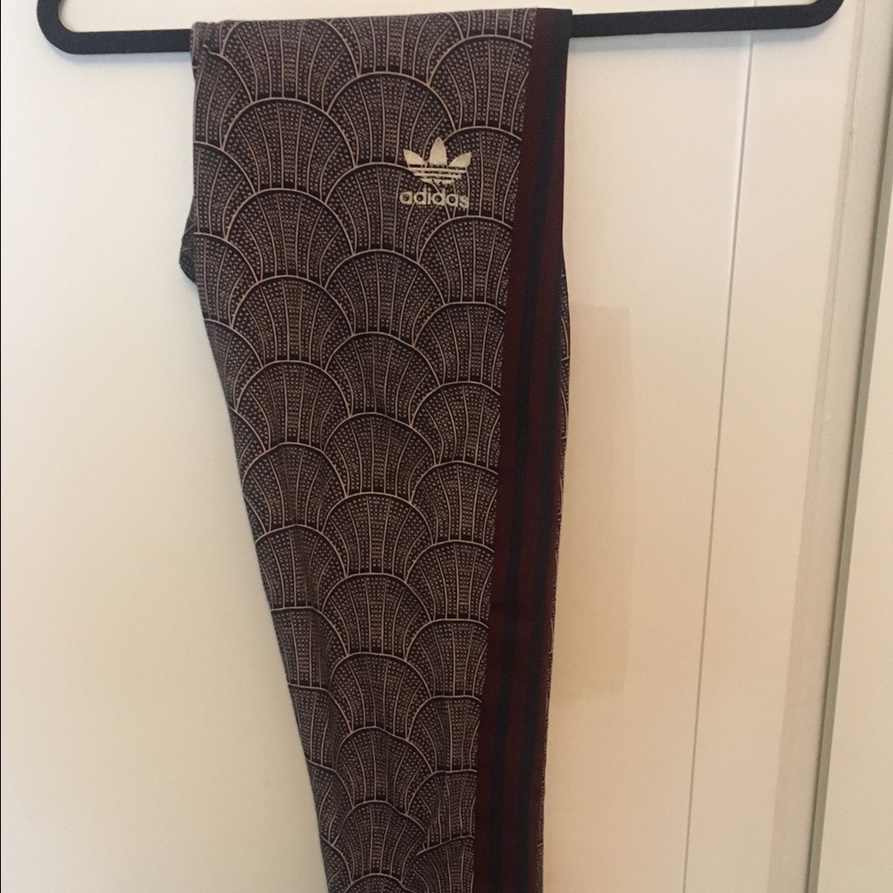 Adidas print cropped pants