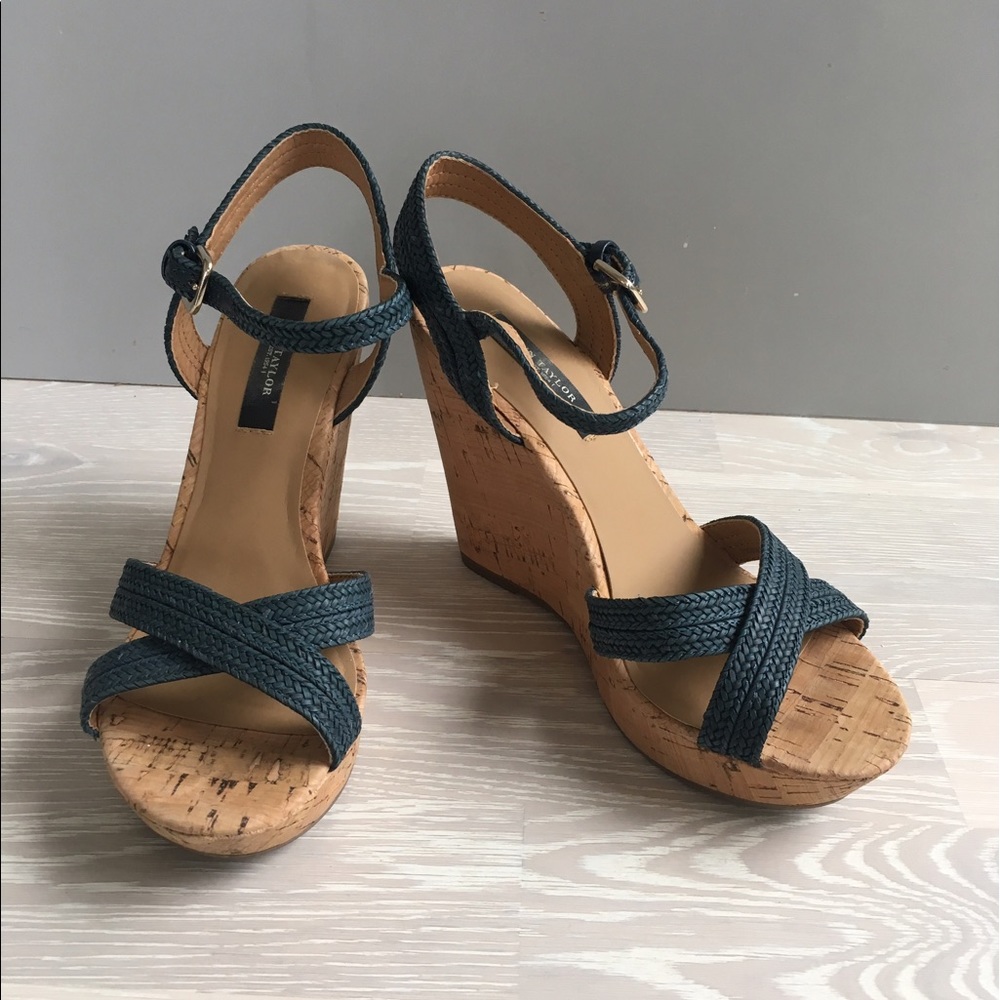 SALE⚡️⚡️⚡️Strappy cork wedged heel💐☀️