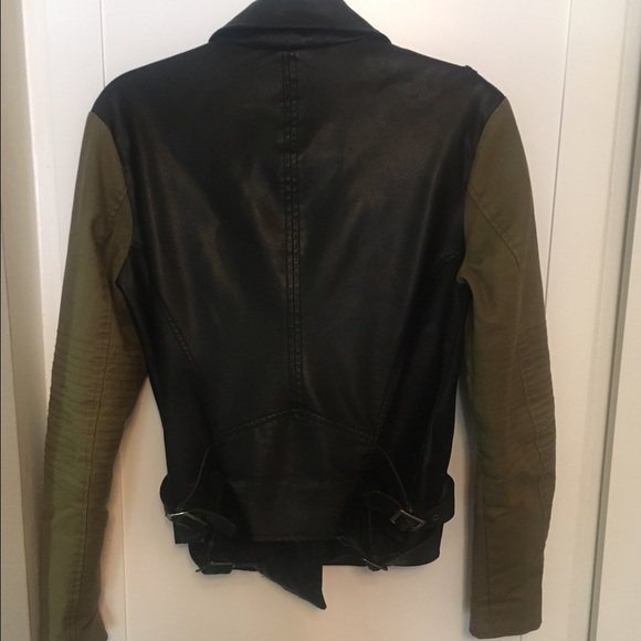 Black leather-like jacket - Picture 3 of 3