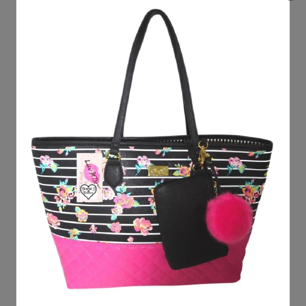 New Betsey Johnson Floral Tote Bag