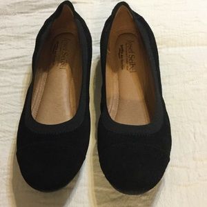 Josef Seibel black ballet flats