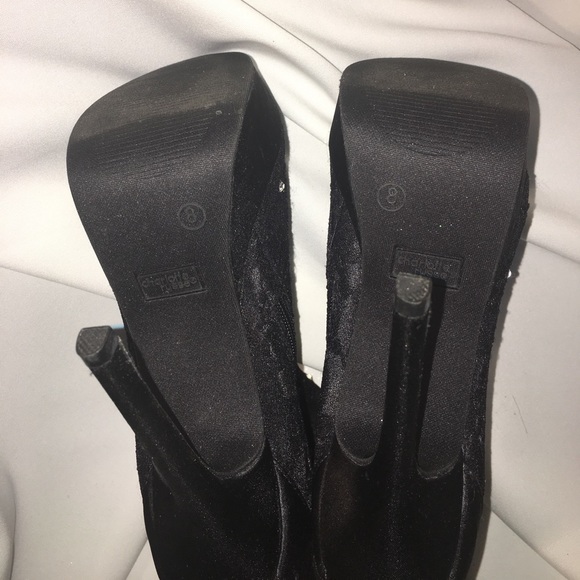 Lace Swarovski embellish corset tie peep toe - Picture 6 of 7