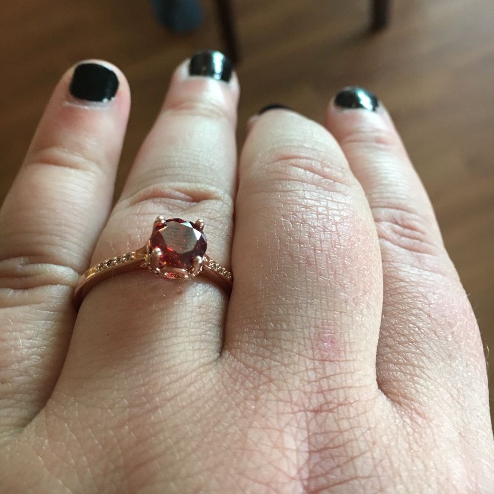 Ruby ring with gold band