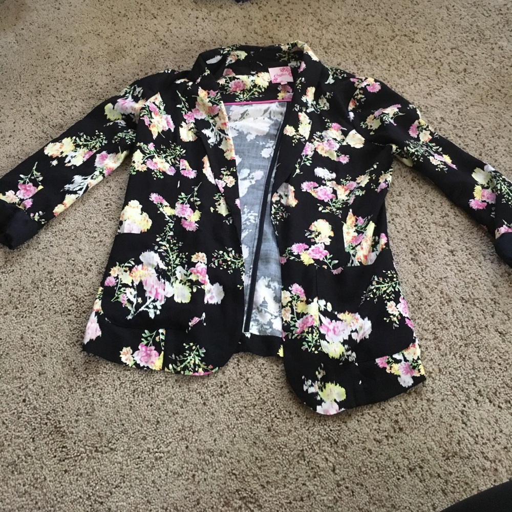 Floral blazer
