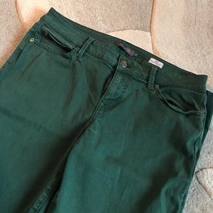 Green Skinny Jeans, Lily Skinny Straight Cut