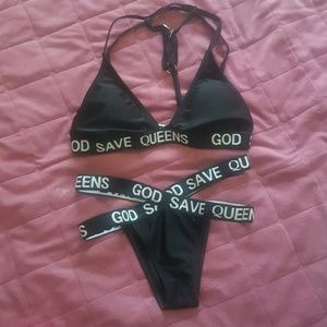 Kylie God Save Queens Strappy Bikini