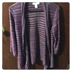 Purple cardigan