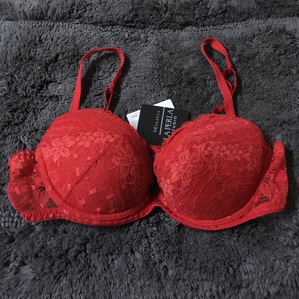 La Perla Malizia Red Lace Bra