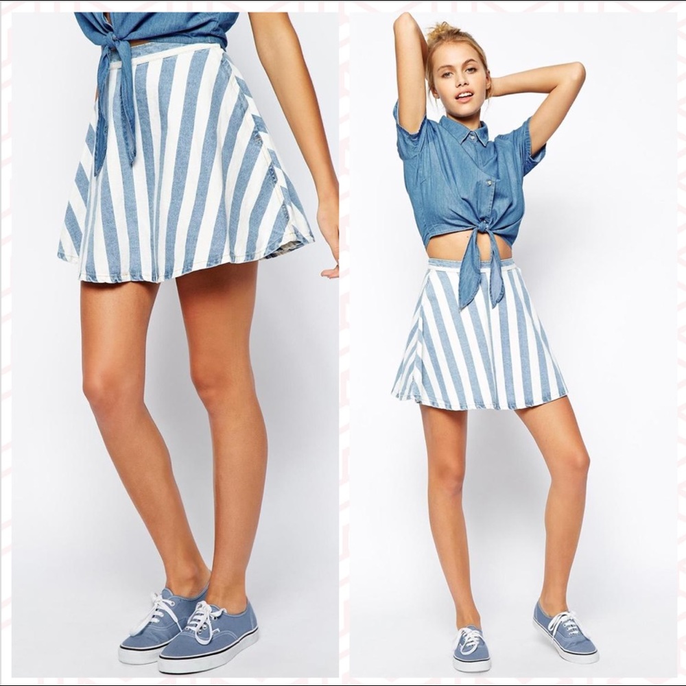 ⚡️SALE⚡️American Apparel Striped Circle Skirt