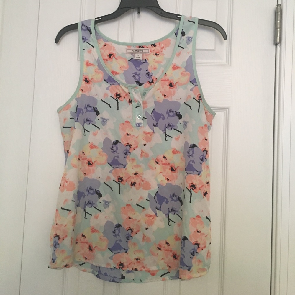 Adam Levine floral tank top