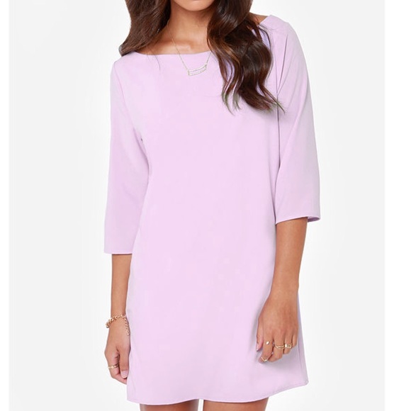 Lulus Dresses & Skirts - LuLu's Open Heart lavender shift dress
