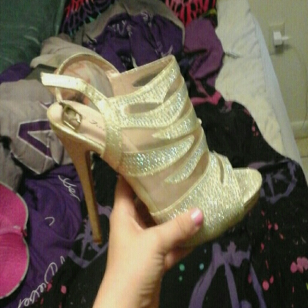 Gold heels