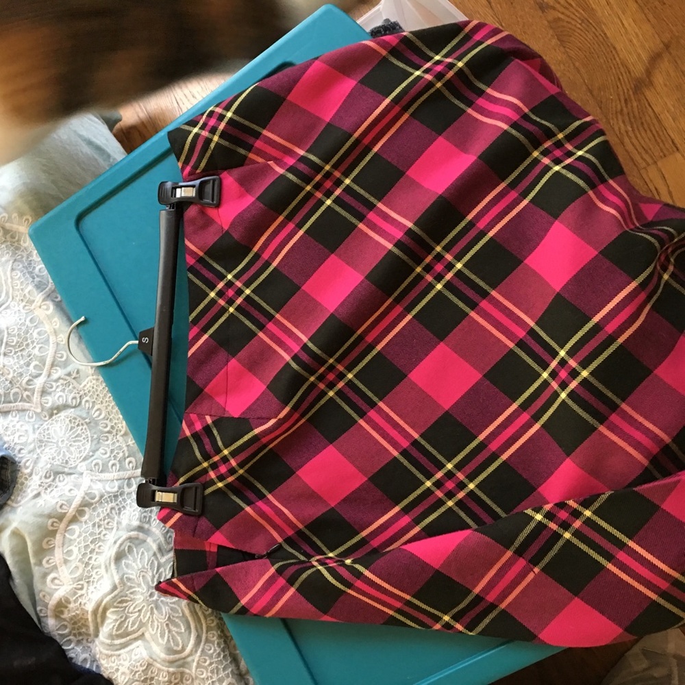 vintage plaid skirt