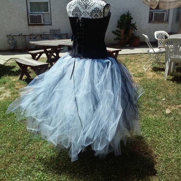 Steampunk gothic style corset dress - Picture 2 of 9