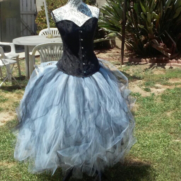 Steampunk gothic style corset dress - Picture 5 of 9
