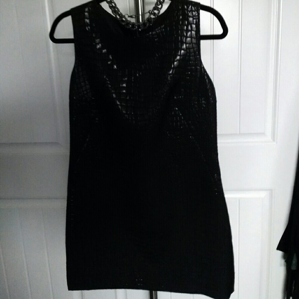 Black shift dress