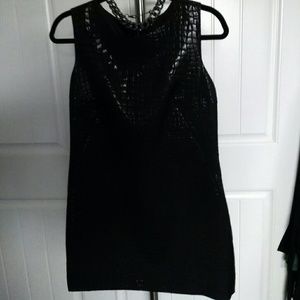 Black shift dress