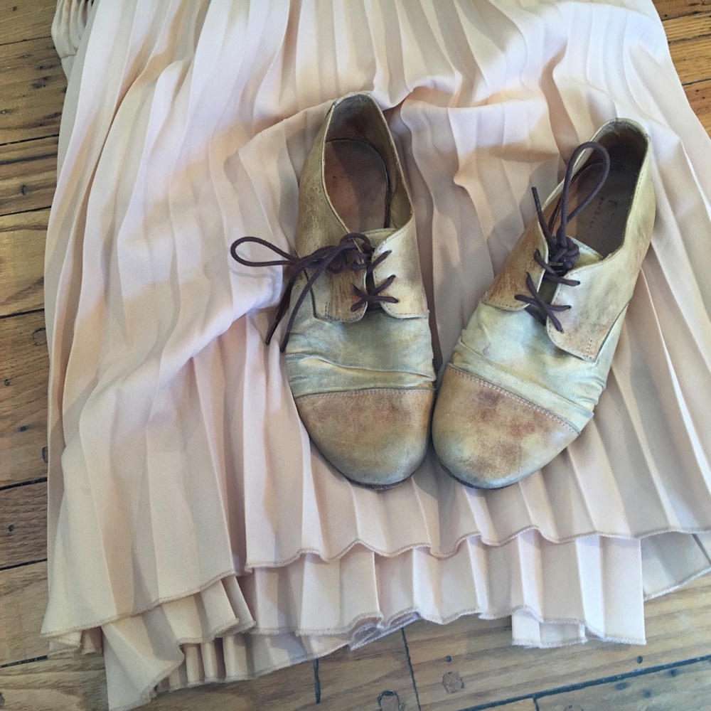 Bed Stu Rumba Ballet Flat - Tan And White - 7.5