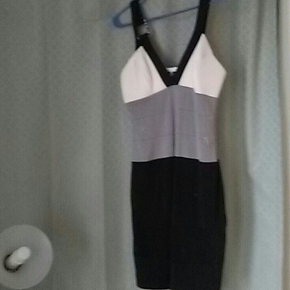 Black and white dress