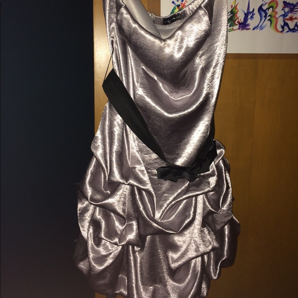 ‼️WORE ONCE‼️Silver Dress
