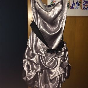 ‼️WORE ONCE‼️Silver Dress