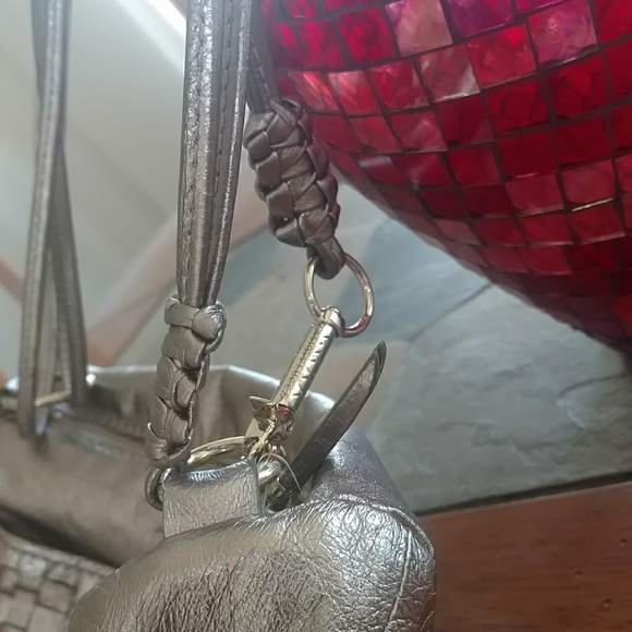 Elliot Lucca silver woven leather handbag - Picture 3 of 5