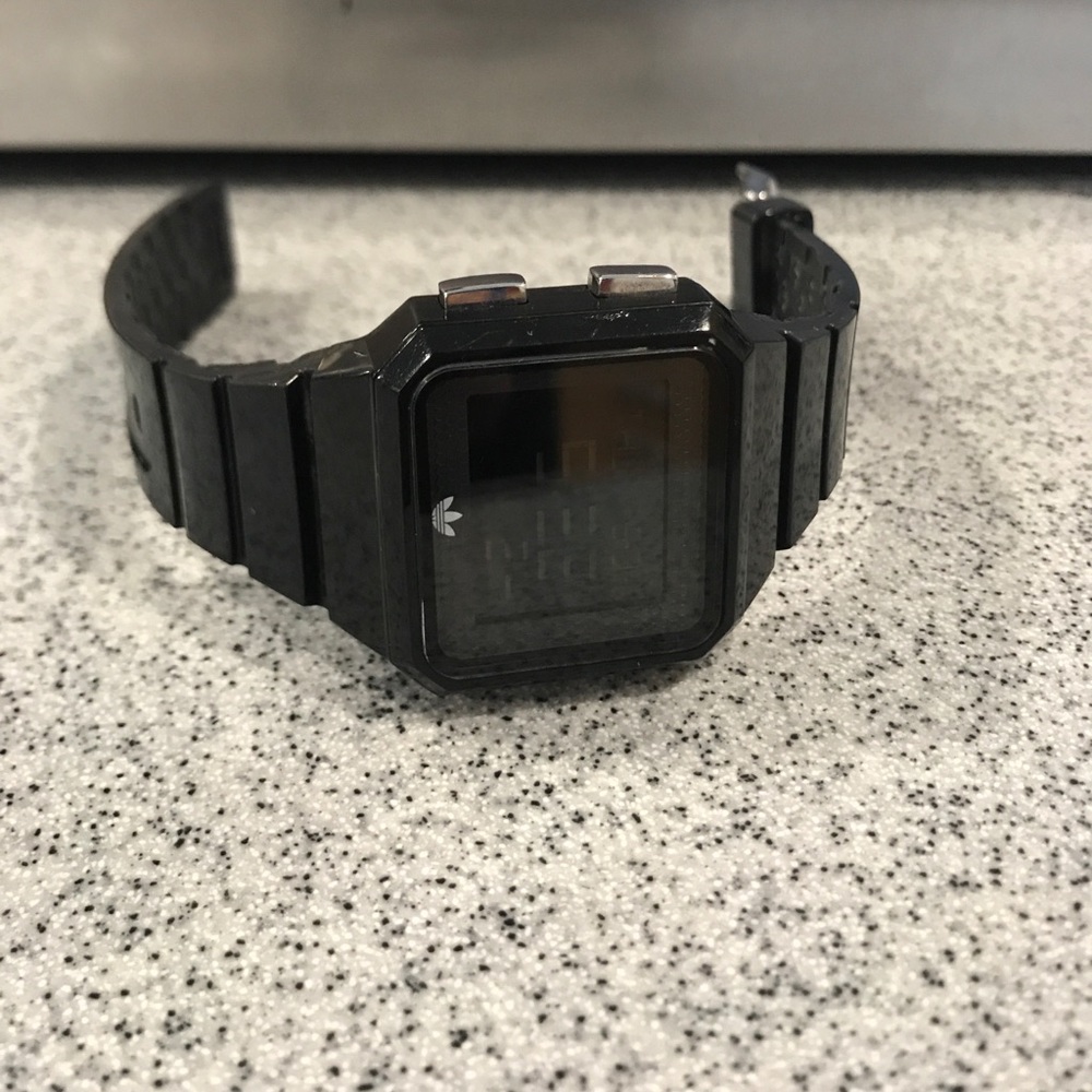 Adidas Peachtree Alarm Chronograph Watch Black
