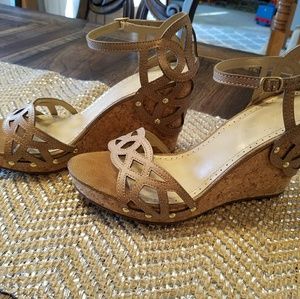 Adorable cork wedges