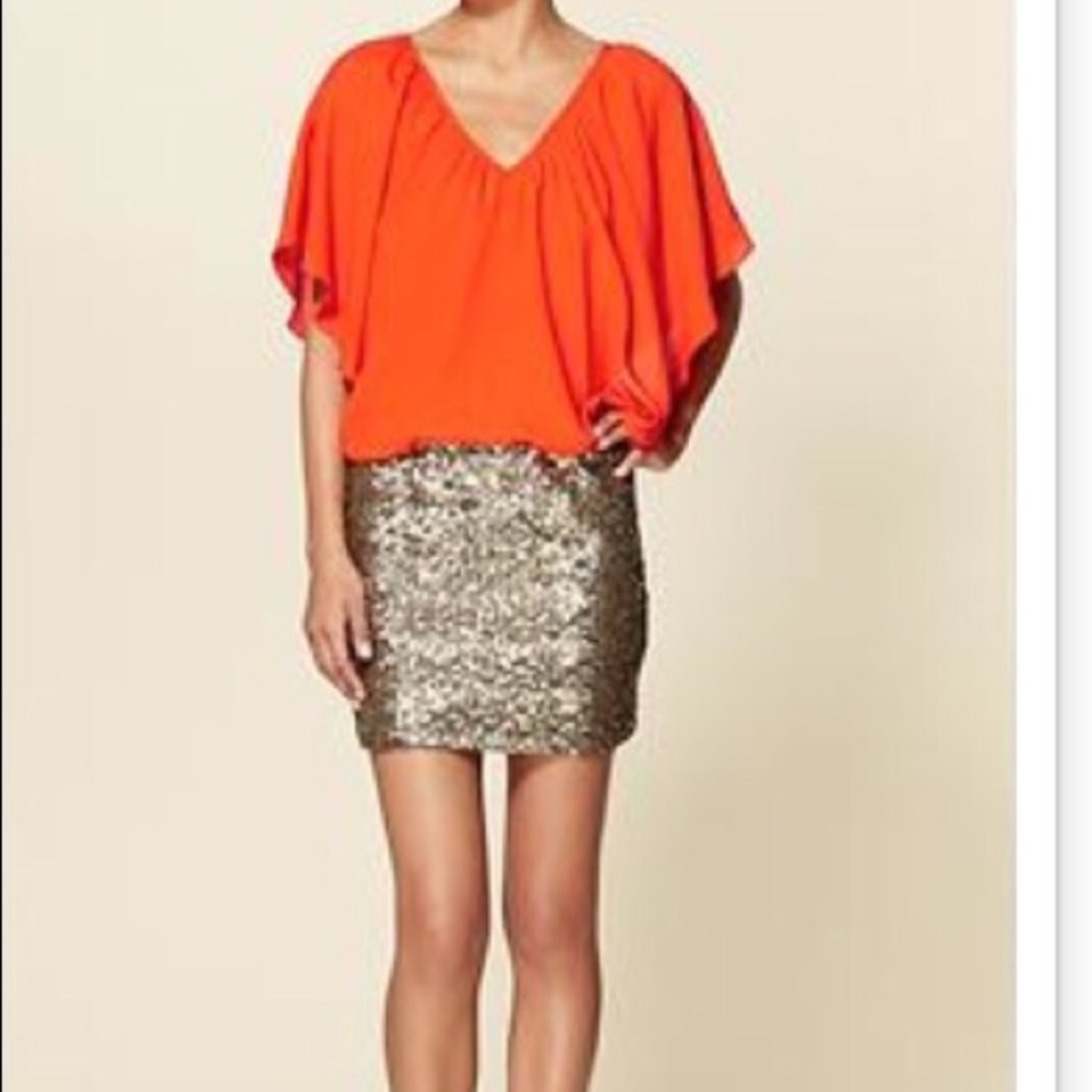 C Luce Orange and Sequined dress🎉